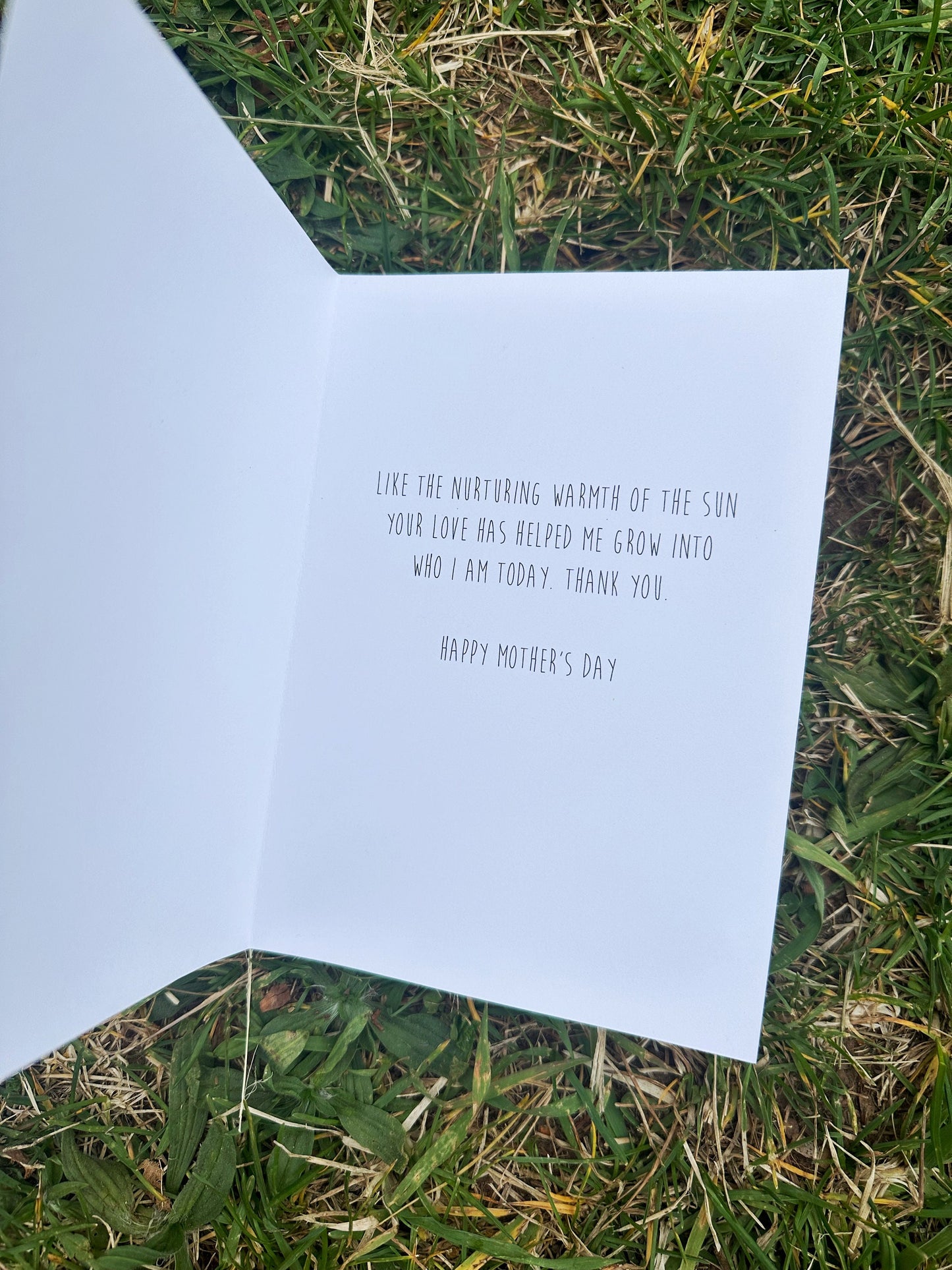 Cute Mother's Day Card for Mom from Young Child, Adult Child, or Multiple Children "Mom is Love"