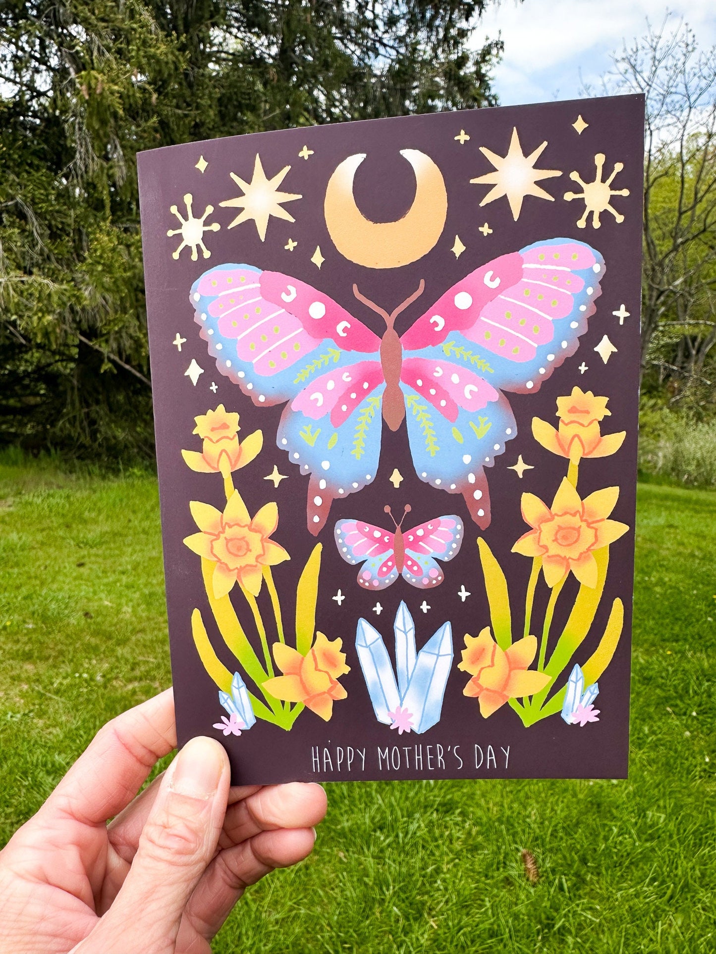 Mother's Day Card, Happy Mother's Day Card for Mom, Mother's Day Card for Wife, Mother's Day Card for Friend, Butterfly Floral Mother's Day