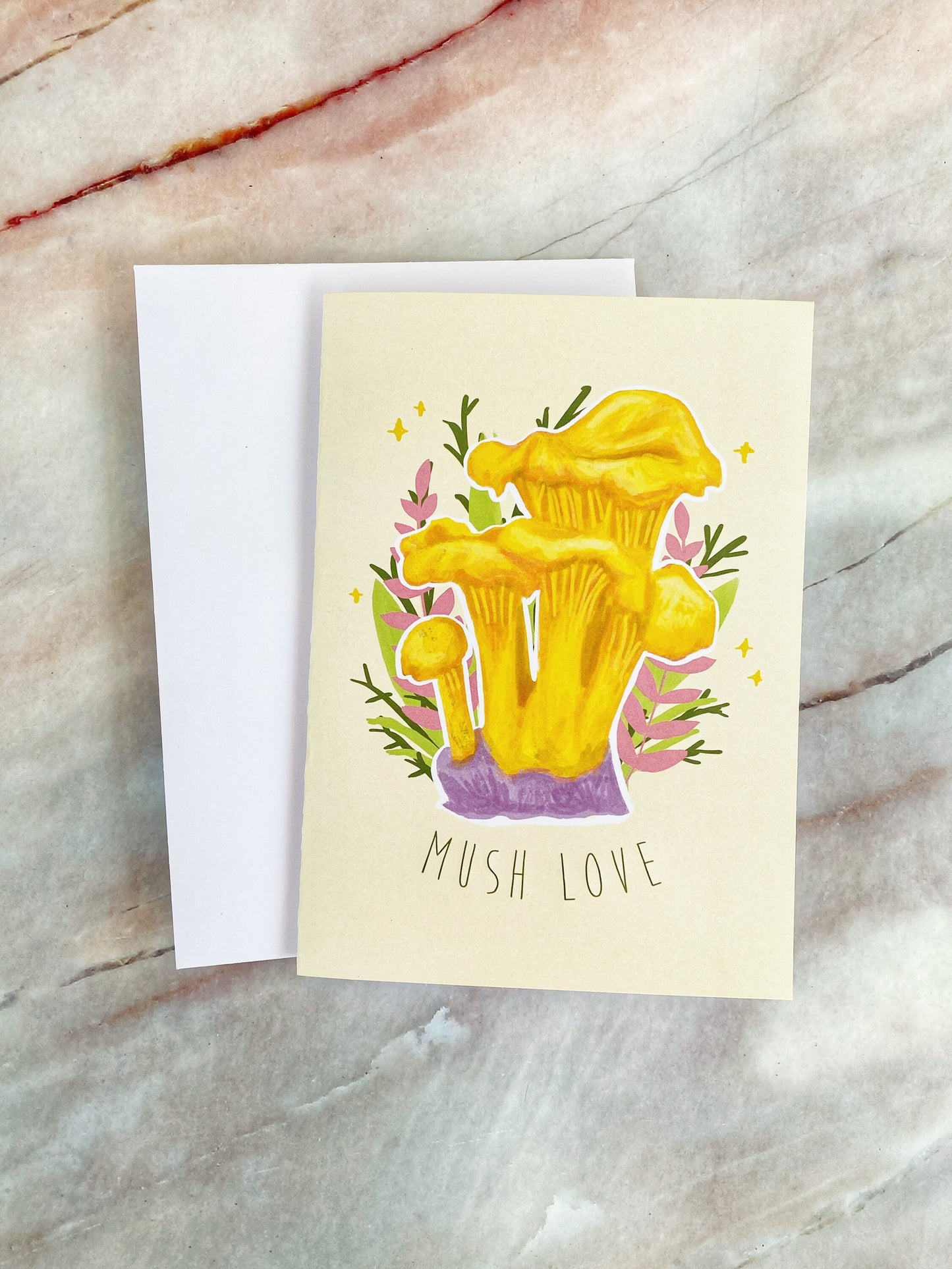 Blank Mushroom greeting card “Mush Love”