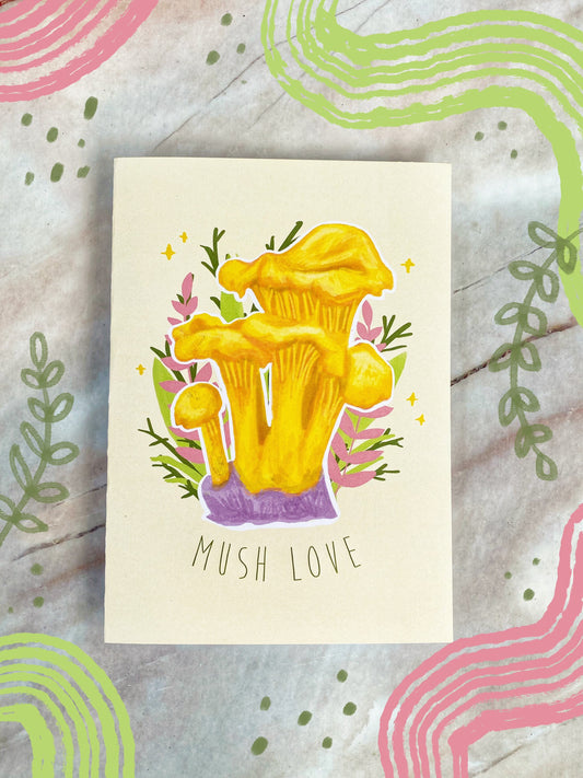 Blank Mushroom greeting card “Mush Love”