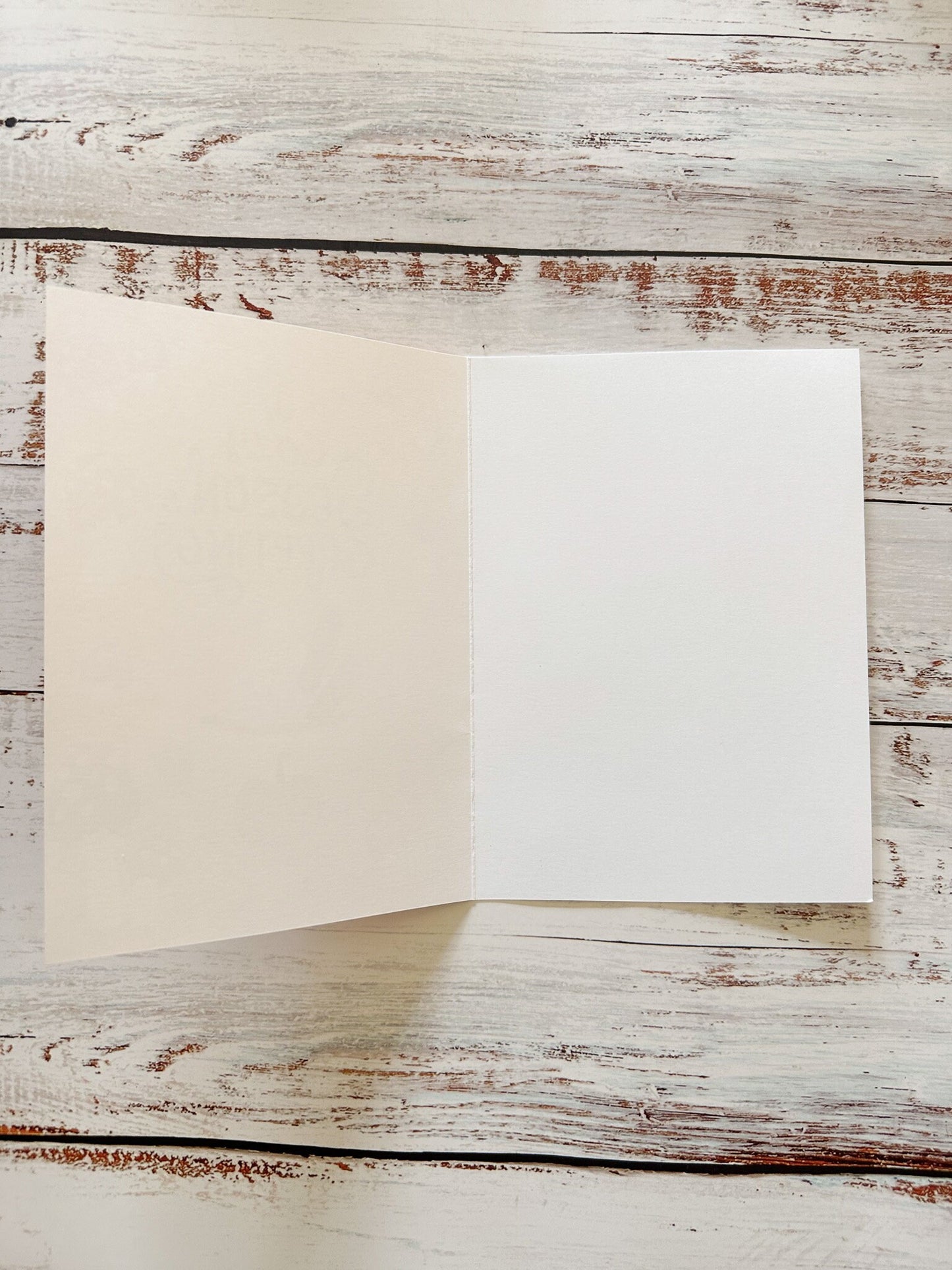 "Cozy Season's Greetings" Fall Themed Blank Greeting Card