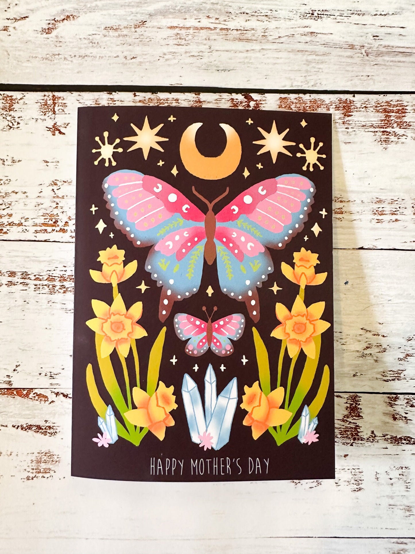 Mother's Day Card, Happy Mother's Day Card for Mom, Mother's Day Card for Wife, Mother's Day Card for Friend, Butterfly Floral Mother's Day