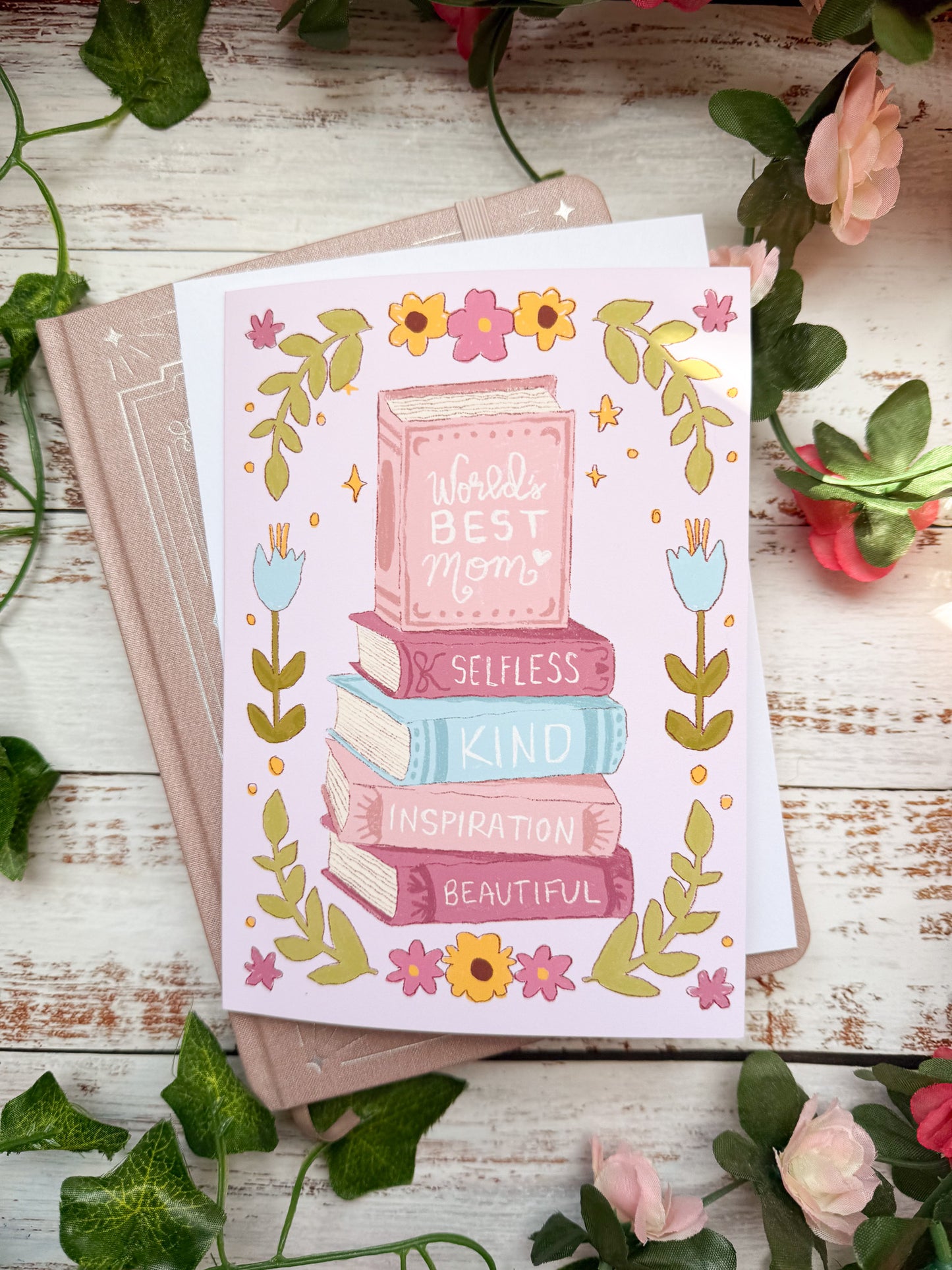 Books Mother's Day card, Happy Mother's Day card for Bookish Book Lover Fantasy or Romance Lover
